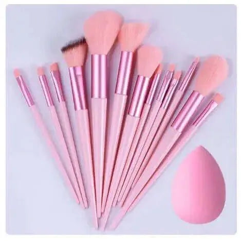 Unleash Your Inner Glam: Introducing Our Stunning Pink Makeup Brush Set!