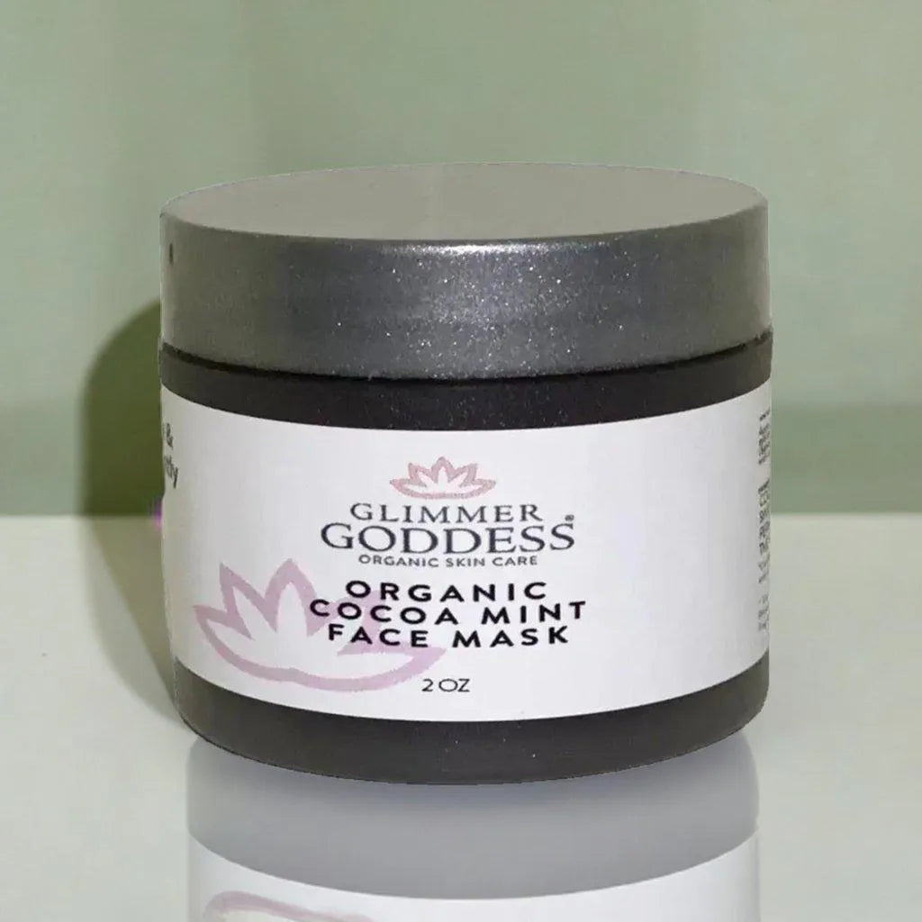 ORGANIC COCOA MINT SKIN TIGHTENING FACE MASK SKIN BRIGHTENER - cocoa, complexion, face, hydration, mask, mint, natural, organic, refreshing, skin , MayasBeautyPalace , www.mayasbeautypalace.com , Beauty & Skincare