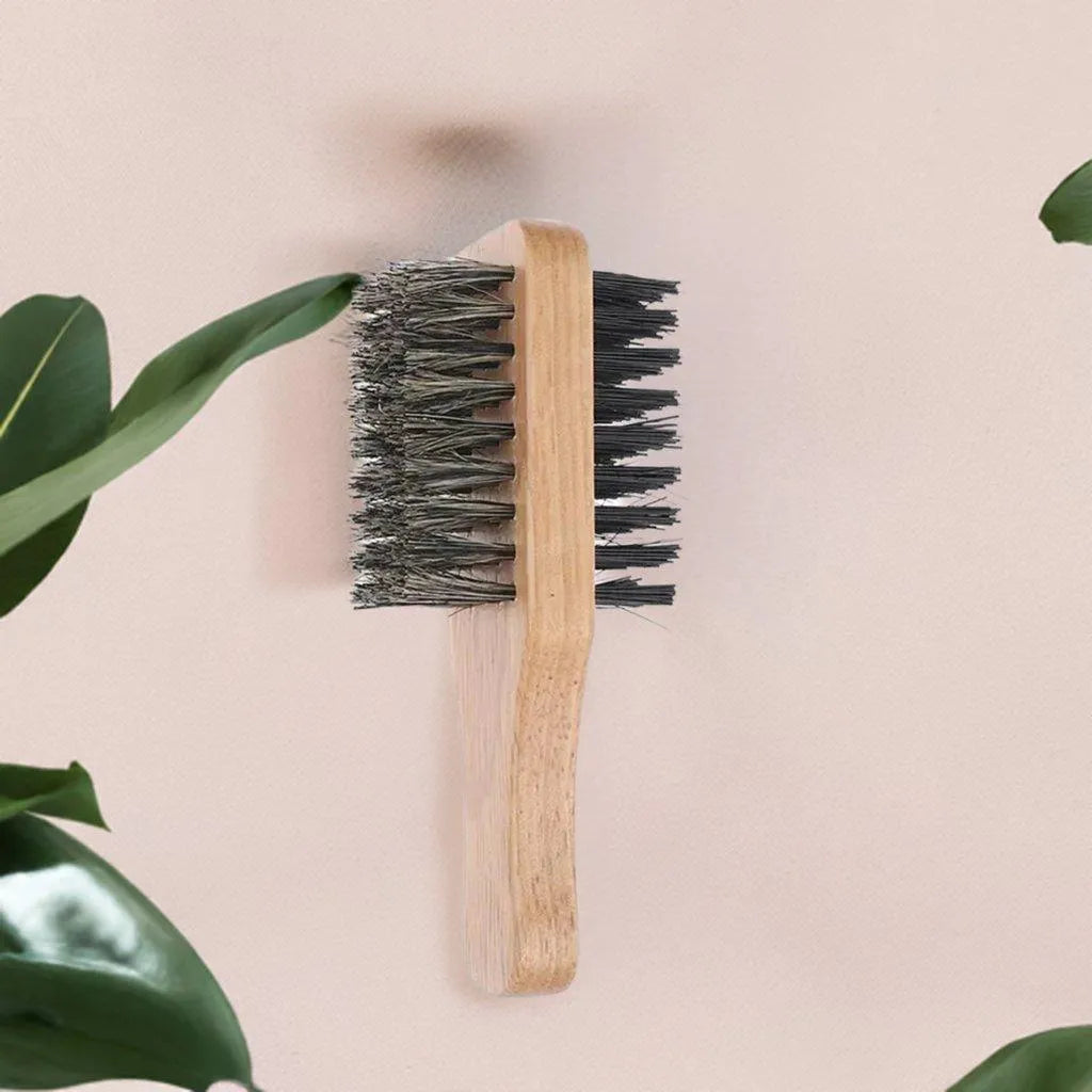 PREMIUM NATURAL BOAR BRISTLE WOODEN HAIR BRUSH FOR MEN: GENTLE GROOMING ESSENTIAL! - beard, boar, bristle, brush, hair, men, natural, wooden , MayasBeautyPalace , www.mayasbeautypalace.com , Hair
