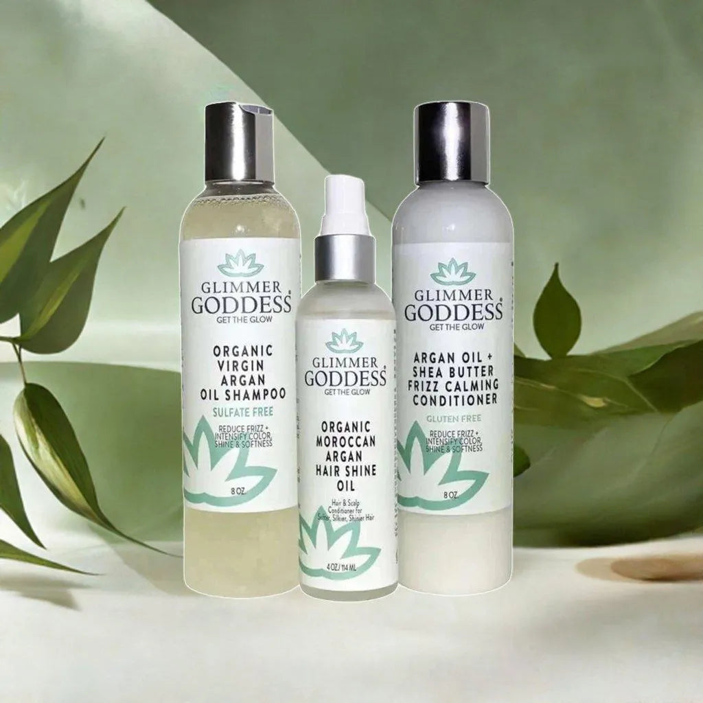 ORGANIC ARGAN OIL SHAMPOO AND CONDITIONER WITH HAIR SHINE SPRAY - argan, Argan Oil, care, Conditioner, hair, Hair care, Hair Shine Spray, natural, Organic, Shampoo, shine , MayasBeautyPalace , www.mayasbeautypalace.com , Hair