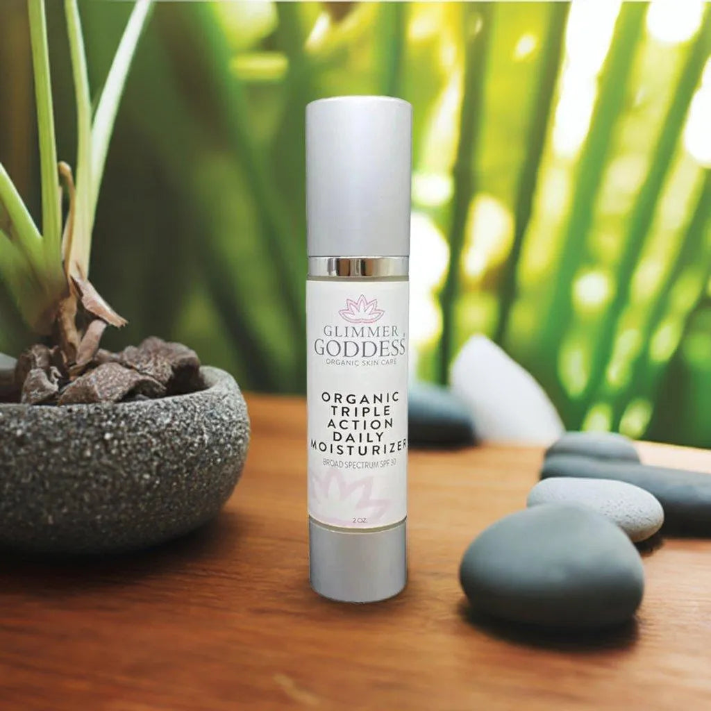 ORGANIC TRIPLE ACTION DAILY FACE CREAM MOISTURIZER REEF-SAFE SPF 30 - cream, face, natural, organic, skincare, spf, SPF 30, sunscreen , MayasBeautyPalace , www.mayasbeautypalace.com , Beauty & Skincare