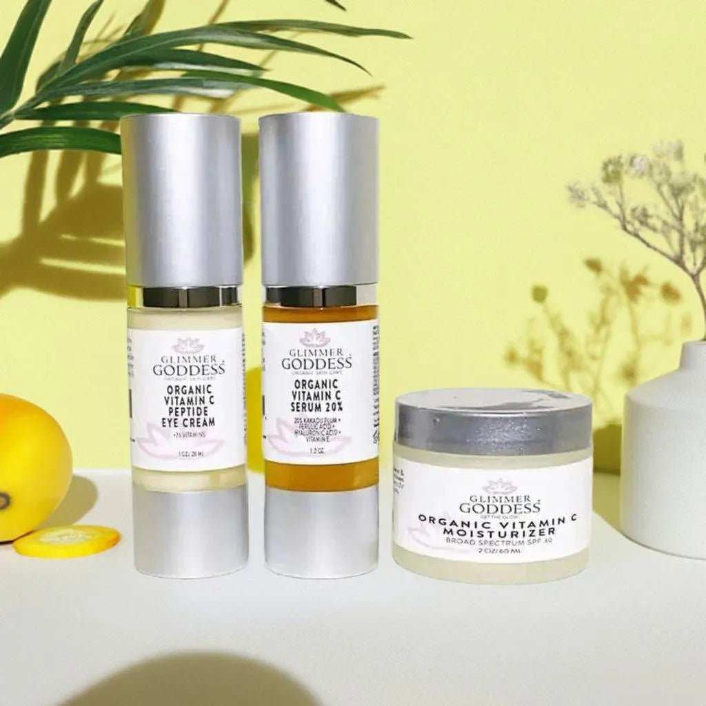 ORGANIC VITAMIN C BRIGHTER SKIN 3 STEP ANTI AGING KIT - aging, Anti Aging, brighter, Brighter Skin, Gift Set, natural, skin, vitamin, Vitamin C , MayasBeautyPalace , www.mayasbeautypalace.com , Skincare