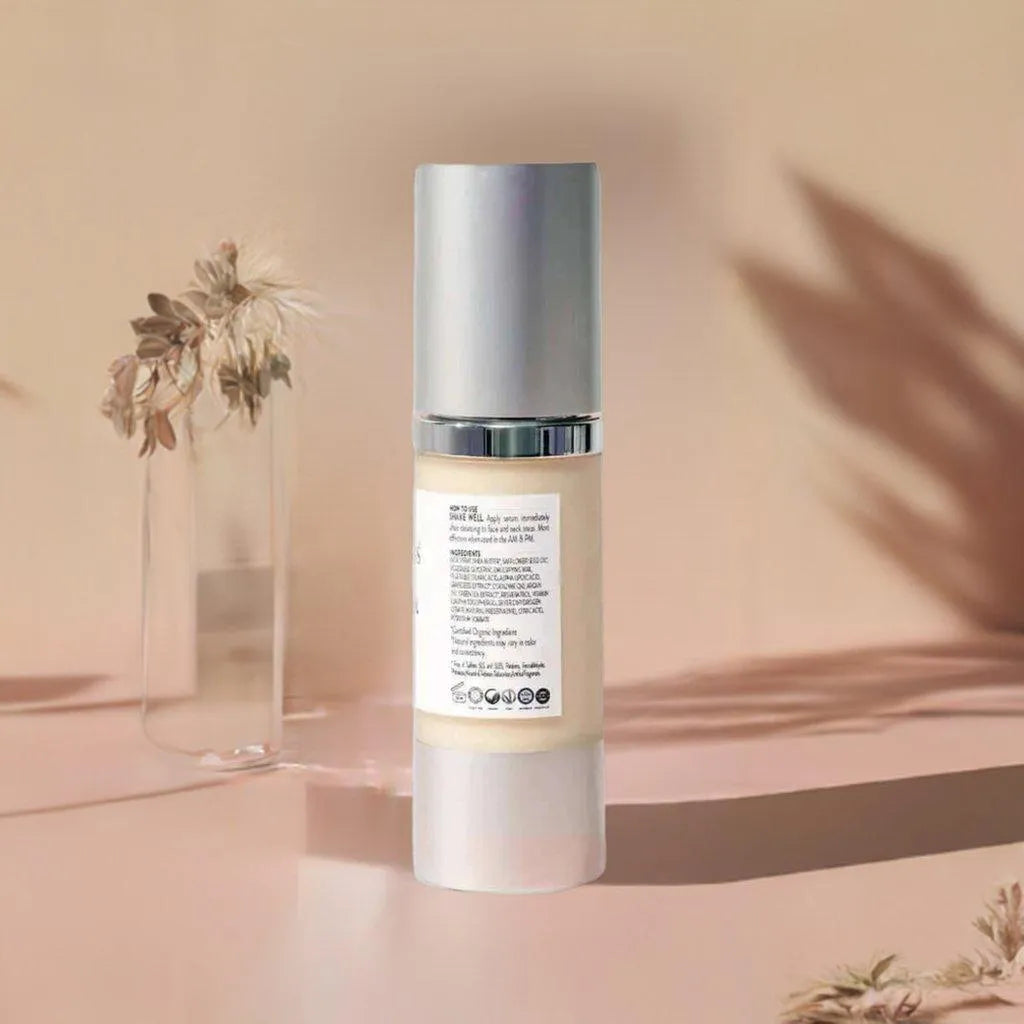 ORGANIC RESVERATROL ANTIOXIDANT ANTI-AGING SERUM - VISIBLY SMOOTHS FINE LINES - Anti-Aging Serum, antioxidant, Beauty & Skincare, firming, Firming Serum, natural, Organic, Resveratrol, serum, skin , MayasBeautyPalace , www.mayasbeautypalace.com , Beauty & Skincare