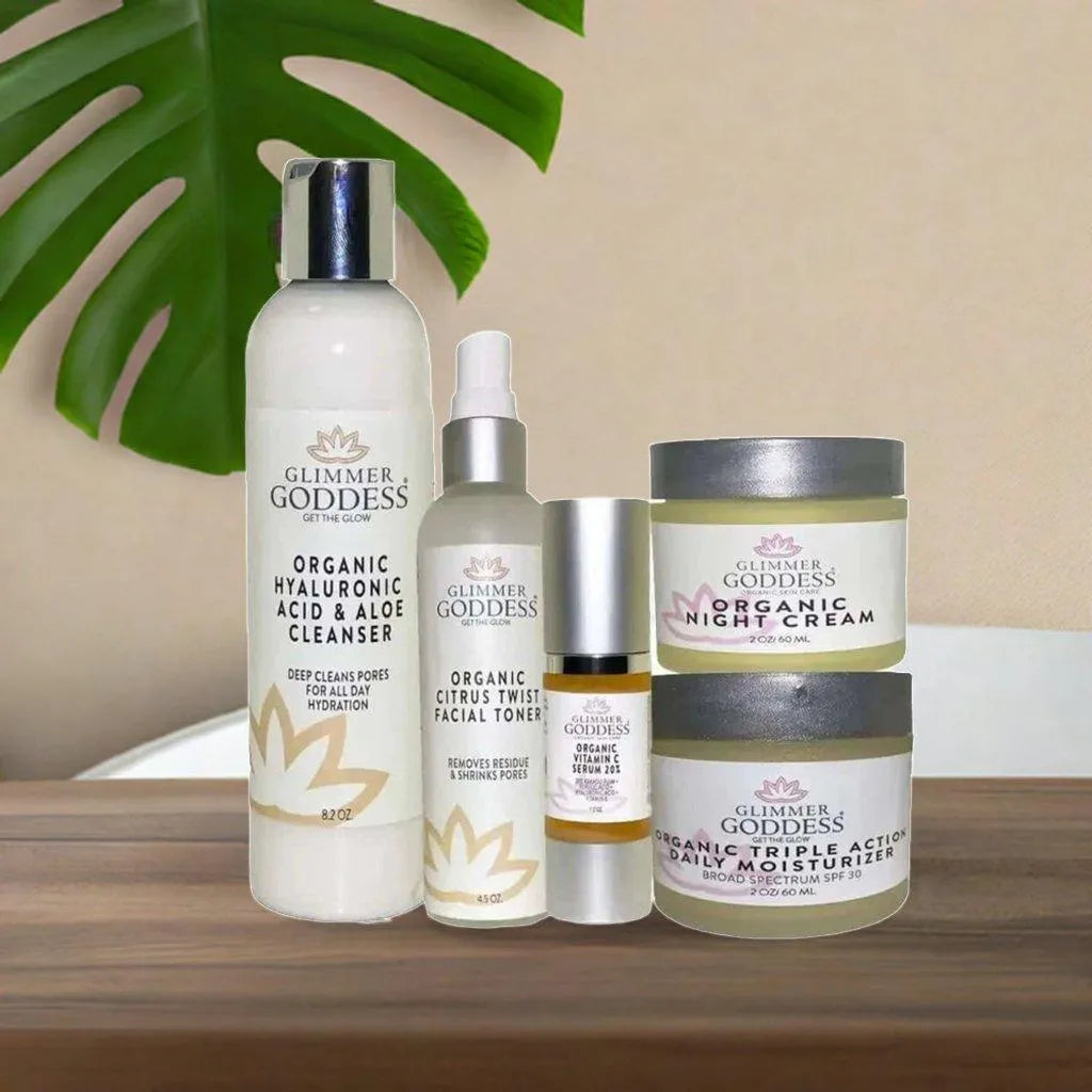 ORGANIC ANTI-WRINKLE SOLUTION 5 PC KIT - 5 PC Kit, anti, Anti-Aging Serum, Anti-Wrinkle, glow, natural, Organic, skin, Skincare, solution, wrinkle, youthful , MayasBeautyPalace , www.mayasbeautypalace.com , Skincare