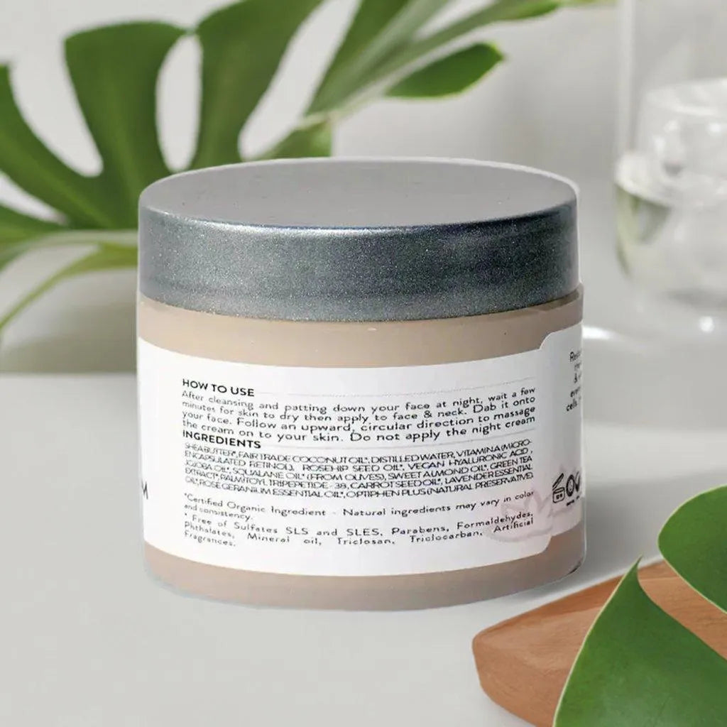 ORGANIC RETINOL CREAM 5%: REJUVENATE YOUR SKIN NATURALLY! - cream, nightly, organic, retinol, skin , MayasBeautyPalace , www.mayasbeautypalace.com , Beauty & Skincare