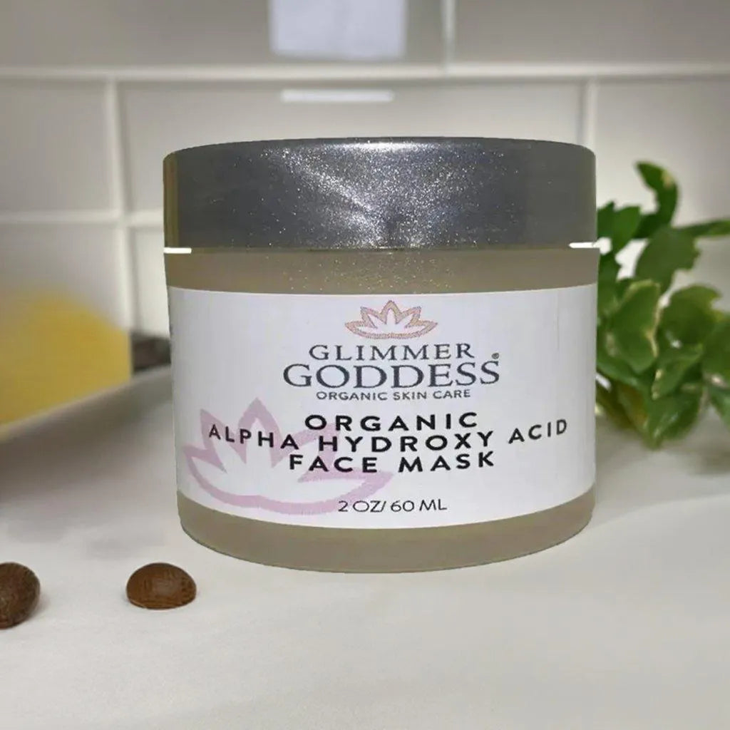 ORGANIC FACE MASK FOR GLOWING SKIN - ALPHA HYDROXY ACID - acid, alpha, face, hyaluronic, hydroxy, mask, natural, organic, replenish, skin , MayasBeautyPalace , www.mayasbeautypalace.com , Beauty & Skincare