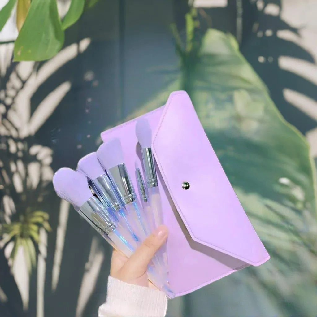 PURPLE MAKEUP BRUSH SET: ELEVATE YOUR BEAUTY ROUTINE WITH STYLE! - beauty, brush, brushes, complete, elevate, makeup, perfect, purple, routine , MayasBeautyPalace , www.mayasbeautypalace.com , Kit