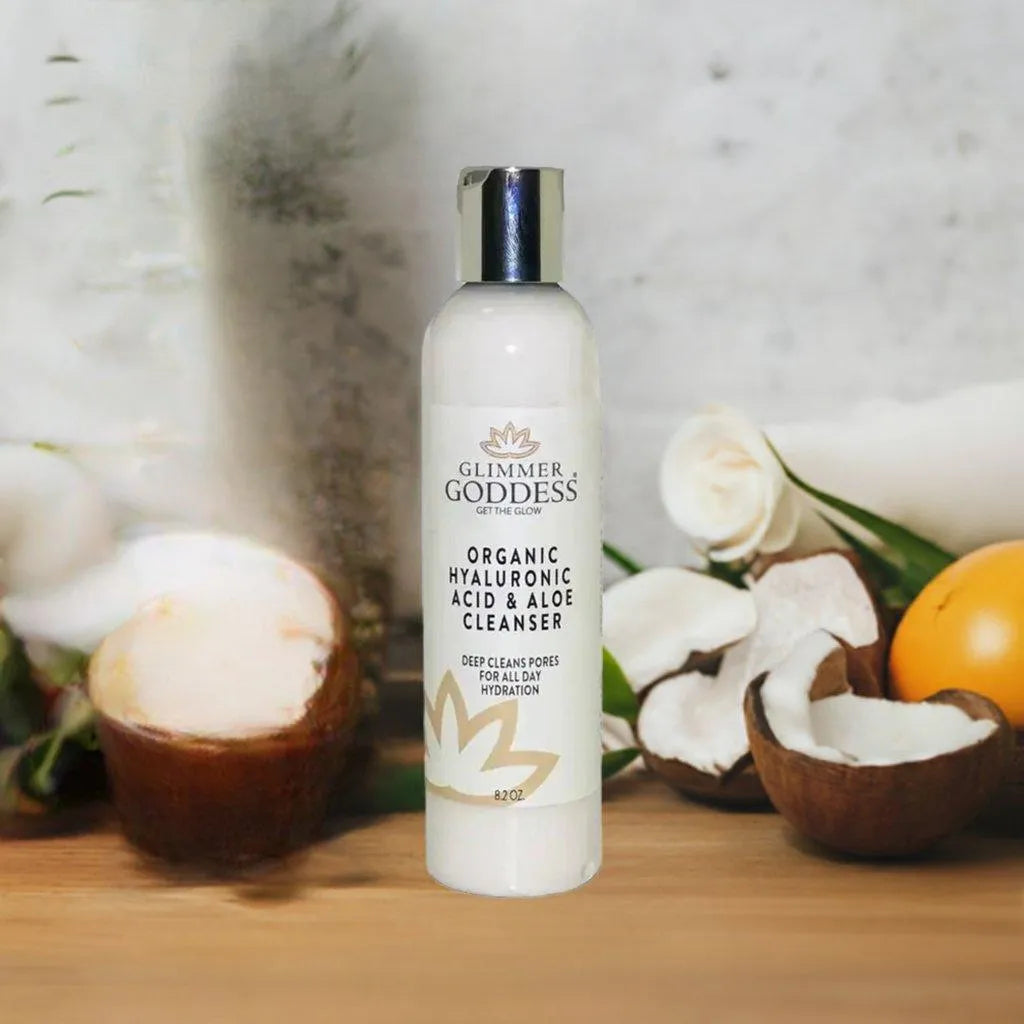 ORGANIC HYALURONIC ACID FACIAL CLEANSER: GENTLE & HYDRATING! - acid, aloe, cleanser, hyaluronic, hydrate, micro, natural, organic, pearl, skin , MayasBeautyPalace , www.mayasbeautypalace.com , Beauty & Skincare