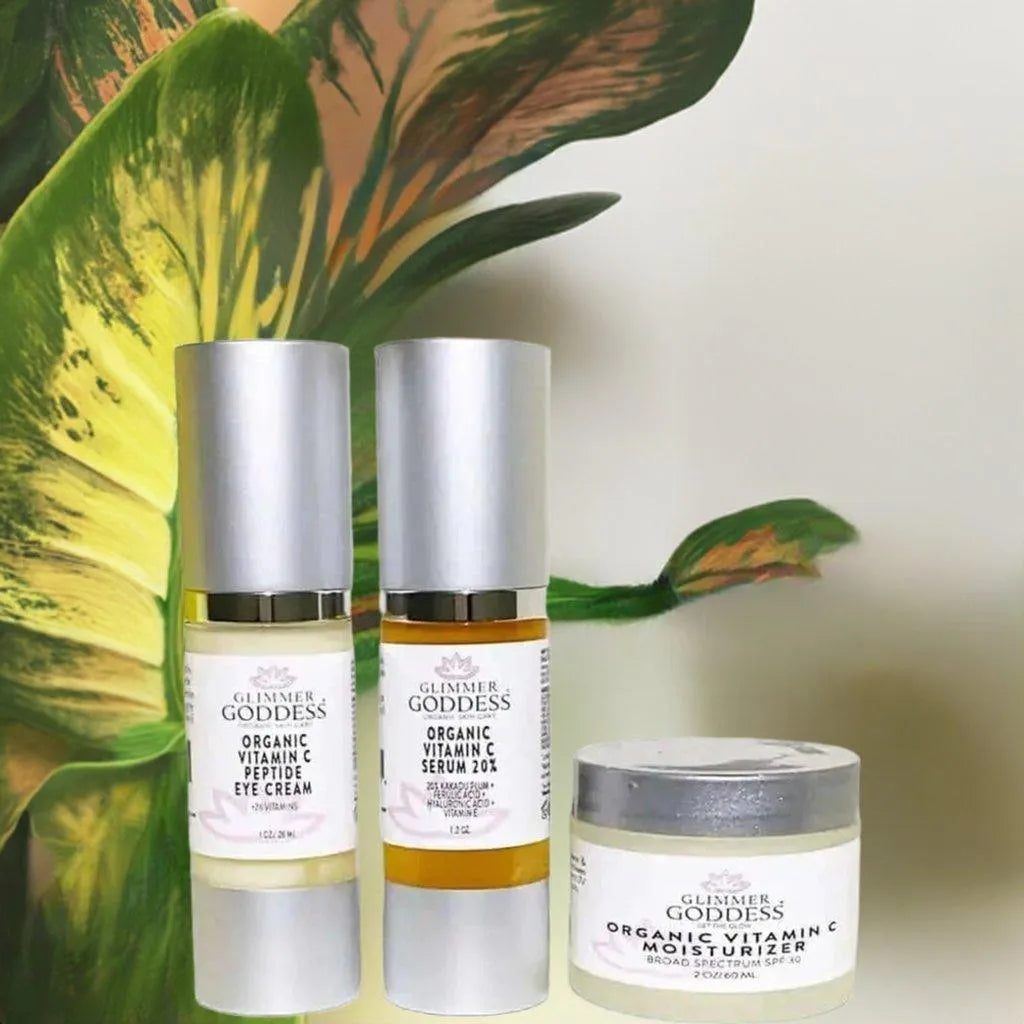 ORGANIC VITAMIN C BRIGHTER SKIN 3 STEP ANTI AGING KIT - aging, Anti Aging, brighter, Brighter Skin, Gift Set, natural, skin, vitamin, Vitamin C , MayasBeautyPalace , www.mayasbeautypalace.com , Skincare