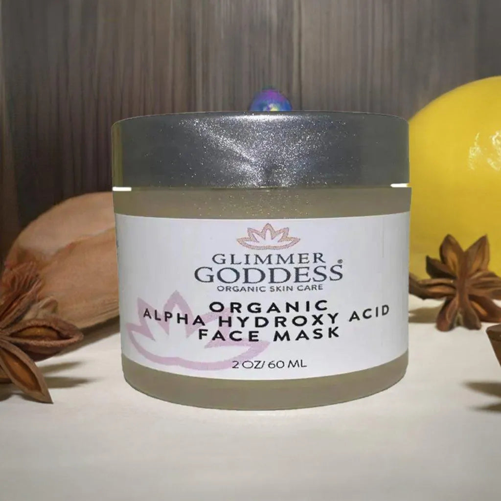 ORGANIC FACE MASK FOR GLOWING SKIN - ALPHA HYDROXY ACID - acid, alpha, face, hyaluronic, hydroxy, mask, natural, organic, replenish, skin , MayasBeautyPalace , www.mayasbeautypalace.com , Beauty & Skincare