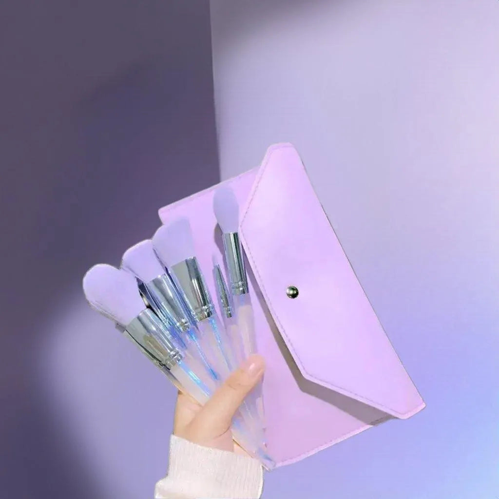 PURPLE MAKEUP BRUSH SET: ELEVATE YOUR BEAUTY ROUTINE WITH STYLE! - beauty, brush, brushes, complete, elevate, makeup, perfect, purple, routine , MayasBeautyPalace , www.mayasbeautypalace.com , Kit