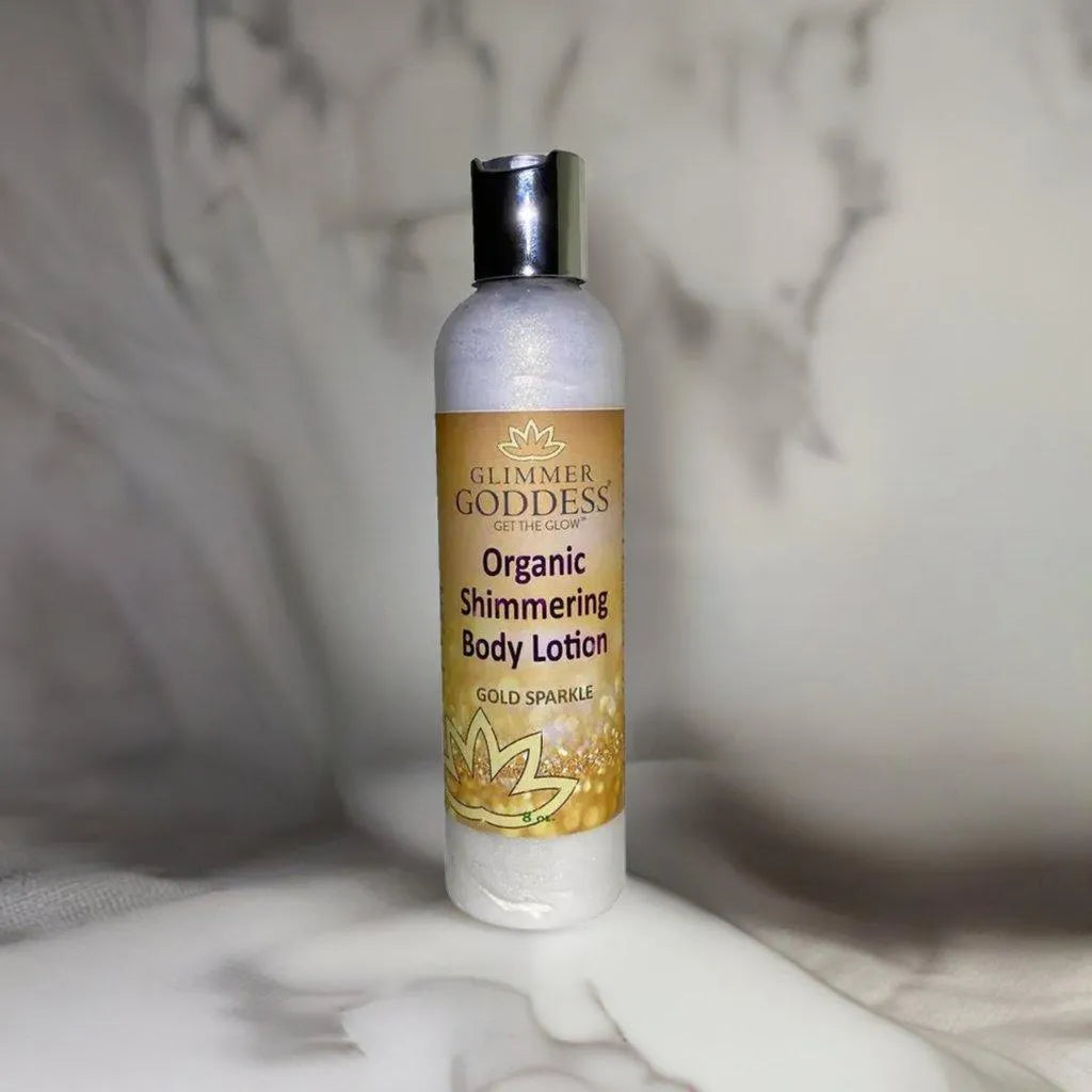ORGANIC SHIMMER BODY LOTION: GLOW WITH NATURAL RADIANCE! - body, enhance, glimmer, glow, goddess, lotion, natural, organic, radiant, shimmer, skin, sparkle , MayasBeautyPalace , www.mayasbeautypalace.com , Beauty & Skincare