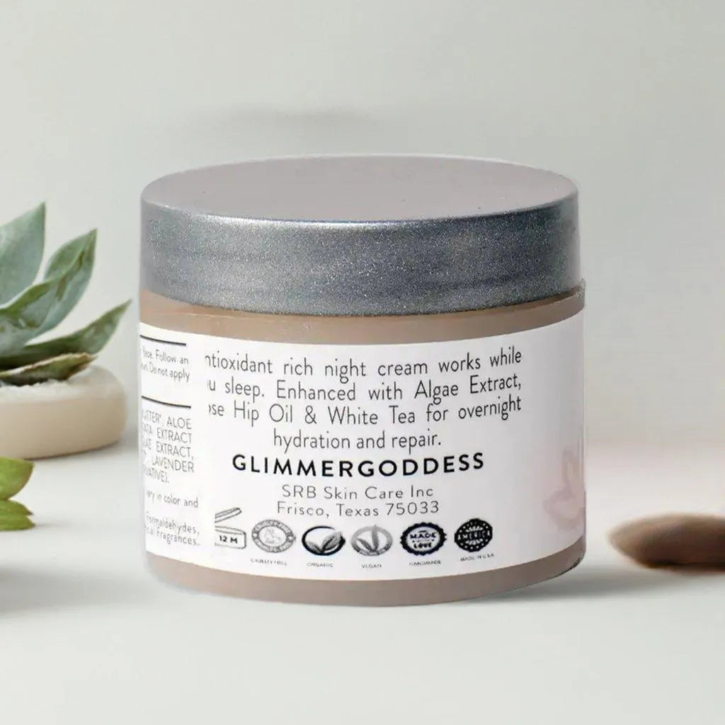 ORGANIC SKIN RENEWAL NIGHT FACE CREAM - WAKE UP TO RADIANT SKIN! - cream, face, natural, night, organic, radiant, renewal, skin , MayasBeautyPalace , www.mayasbeautypalace.com , Beauty & Skincare