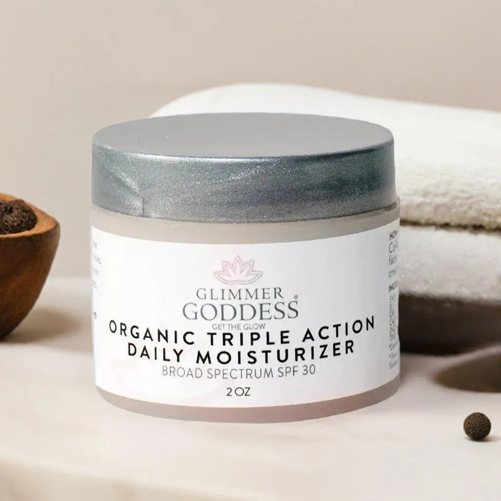 ORGANIC TRIPLE ACTION DAILY FACE CREAM MOISTURIZER REEF-SAFE SPF 30 - cream, face, natural, organic, skincare, spf, SPF 30, sunscreen , MayasBeautyPalace , www.mayasbeautypalace.com , Beauty & Skincare