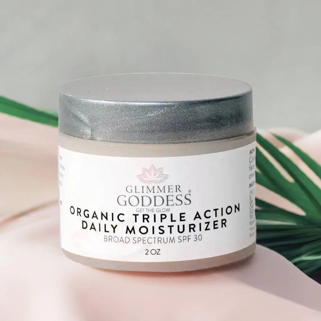 ORGANIC TRIPLE ACTION DAILY FACE CREAM MOISTURIZER REEF-SAFE SPF 30 - cream, face, natural, organic, skincare, spf, SPF 30, sunscreen , MayasBeautyPalace , www.mayasbeautypalace.com , Beauty & Skincare