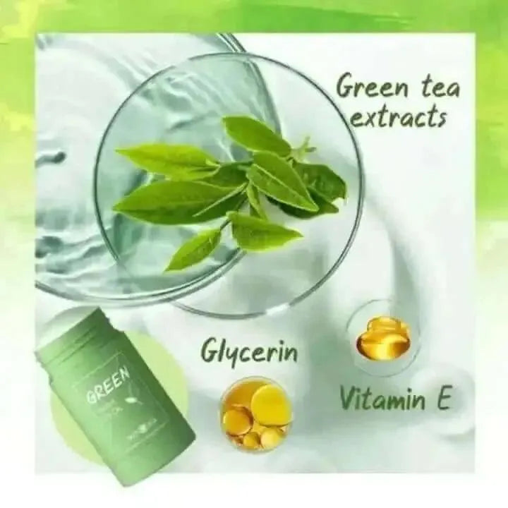 GREEN TEA CLEANSING STICK: REFRESHING FACIAL MASK - cleanse, cleansing, Cleansing Mask, Detox, Face care, Green Tea, mask, natural, Purifying, skin, Skincare , MayasBeautyPalace , www.mayasbeautypalace.com , Skincare