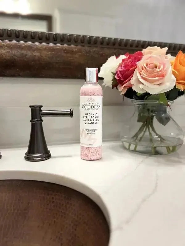 ORGANIC HYALURONIC ACID FACIAL CLEANSER: GENTLE & HYDRATING! - acid, aloe, cleanser, hyaluronic, hydrate, micro, natural, organic, pearl, skin , MayasBeautyPalace , www.mayasbeautypalace.com , Beauty & Skincare