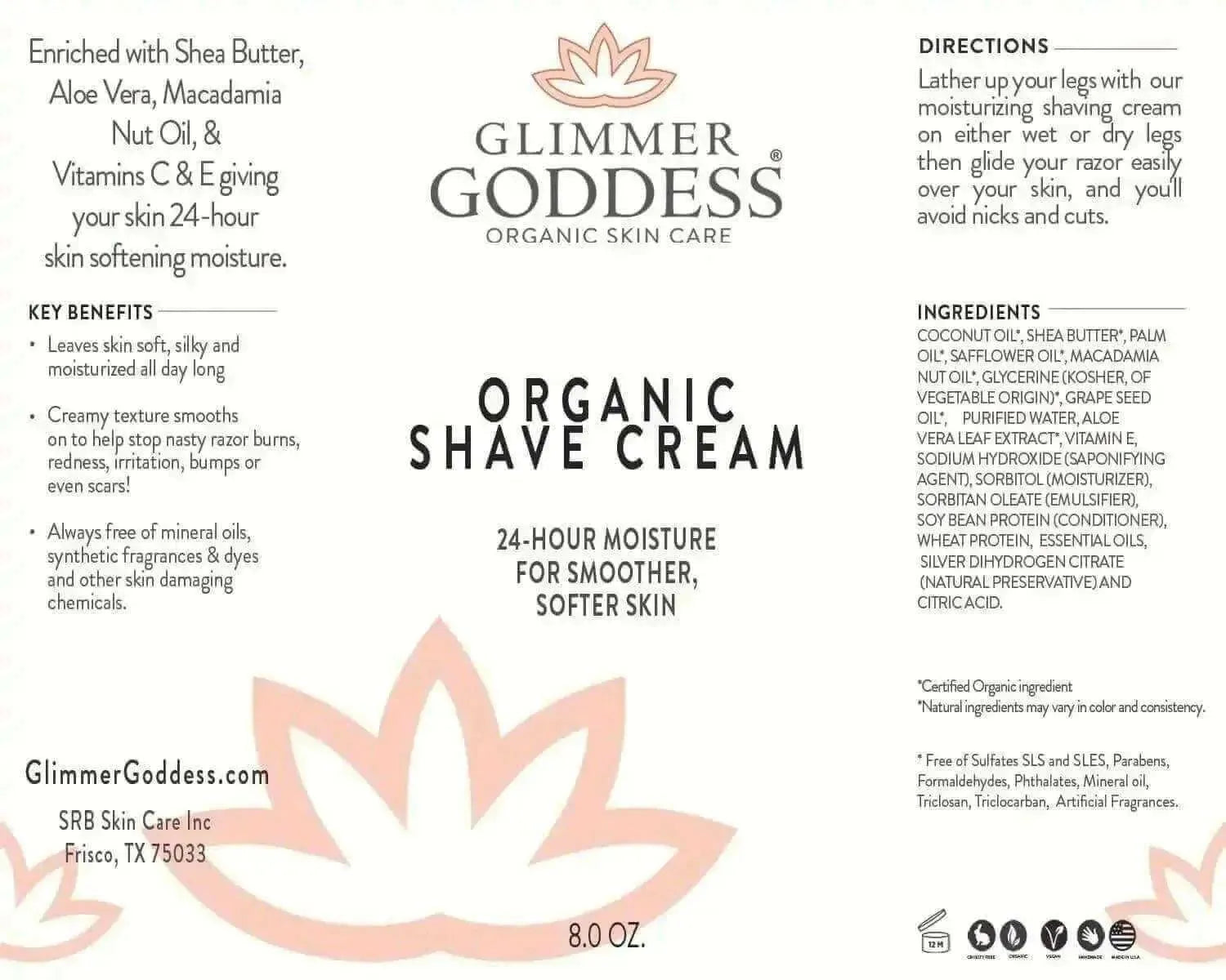 ORGANIC SHAVE CREAM W/ALOE, COCONUT OIL & SHEA BUTTER: SMOOTH SHAVING EXPERIENCE! - Aloe, Beauty & Skincare, Coconut Oil, cream, Natural, Organic, shave, Shave Cream, Shea Butter, skin , MayasBeautyPalace , www.mayasbeautypalace.com , Beauty & Skincare