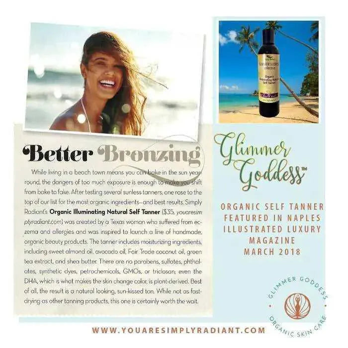 ORGANIC SELF TANNING LOTION : ACHIEVE A NATURAL GLOW SAFELY! - healthy, lotion, natural, organic, skin, sunless, tanning , MayasBeautyPalace , www.mayasbeautypalace.com , Beauty & Skincare