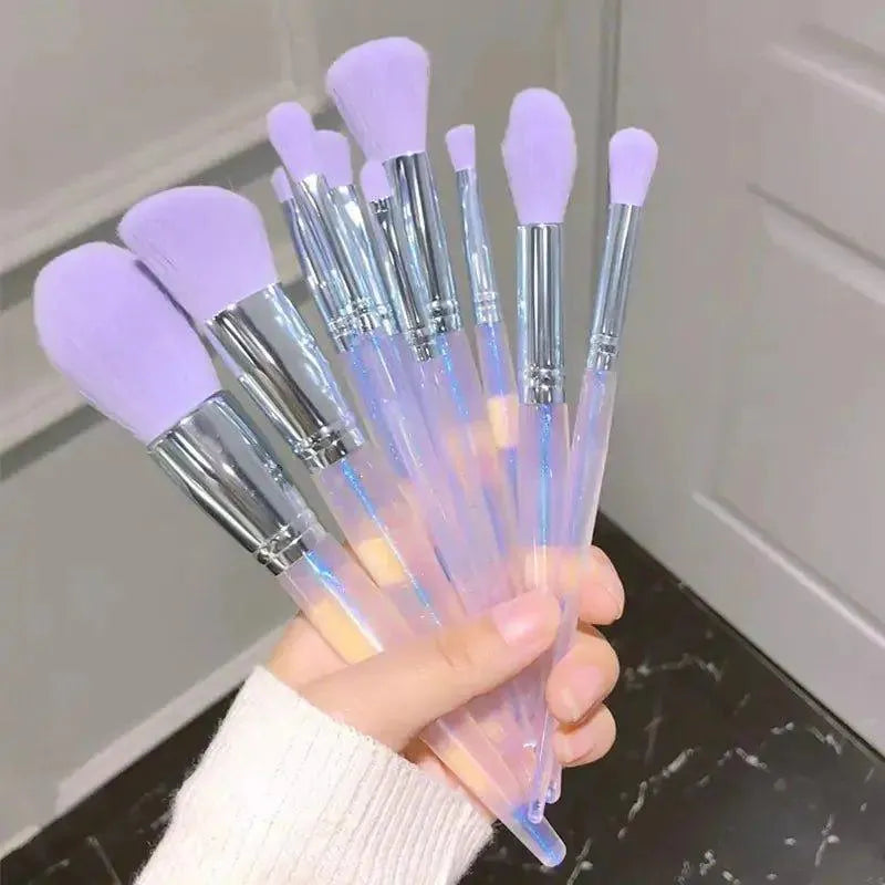 PURPLE MAKEUP BRUSH SET: ELEVATE YOUR BEAUTY ROUTINE WITH STYLE! - beauty, brush, brushes, complete, elevate, makeup, perfect, purple, routine , MayasBeautyPalace , www.mayasbeautypalace.com , Kit
